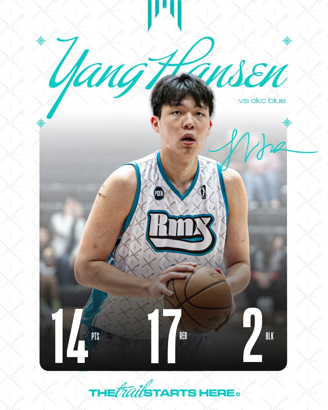 fb体育-😋连场创新高！杨瀚森独揽14分17板2助2帽 内线统治力十足！