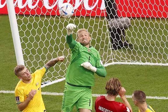 【世界杯】莱基一击致命力保出线，澳大利亚1-0丹麦