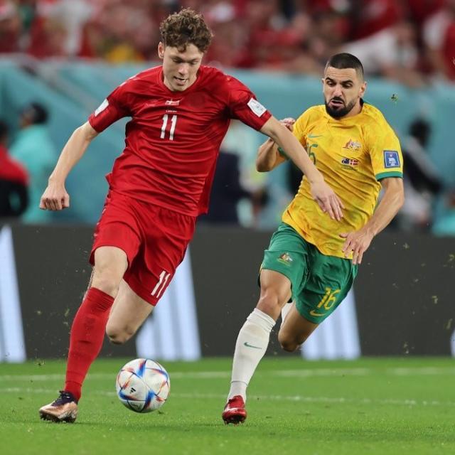 【世界杯】莱基一击致命力保出线，澳大利亚1-0丹麦