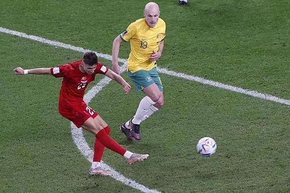 【世界杯】莱基一击致命力保出线，澳大利亚1-0丹麦